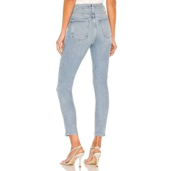 Agolde Nico High Rise Slim Jean in Cliffside 26 $178 - Picture 2 of 8
